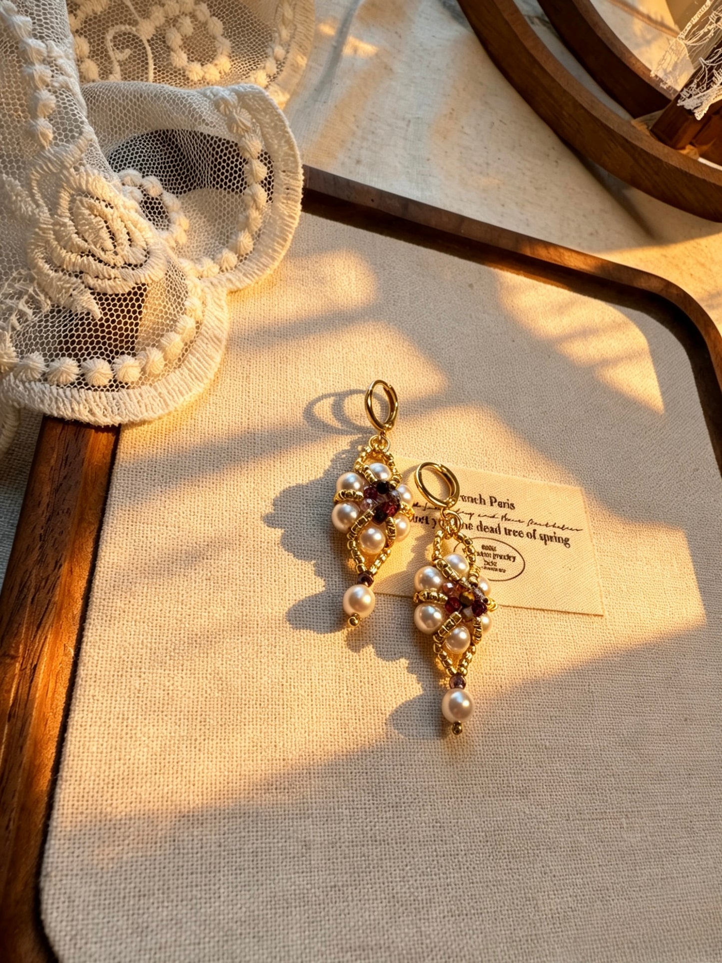 A Baroque Knit Earrings