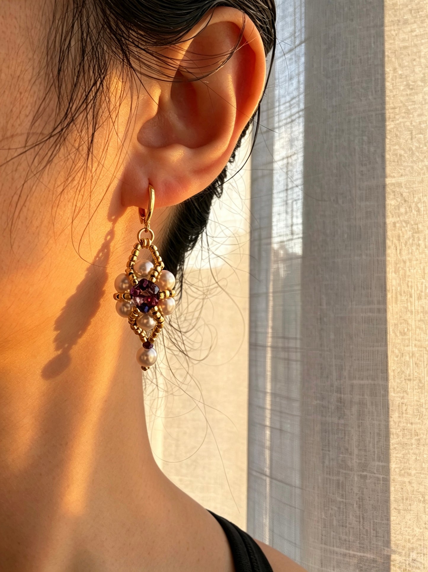 A Baroque Knit Earrings